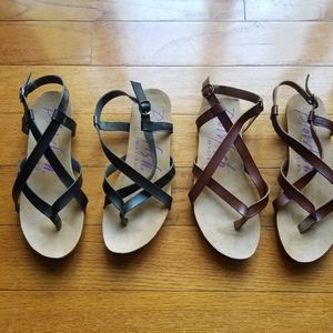 Blowfish leather strappy sandals